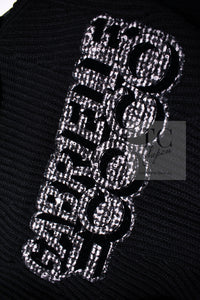 CHANEL 17B Black Gabrielle Coco Cashmere Coat Long Cardigan 38 40 シャネル ブラック ガブリエル ココ カシミア コート ロング カーディガン 即発