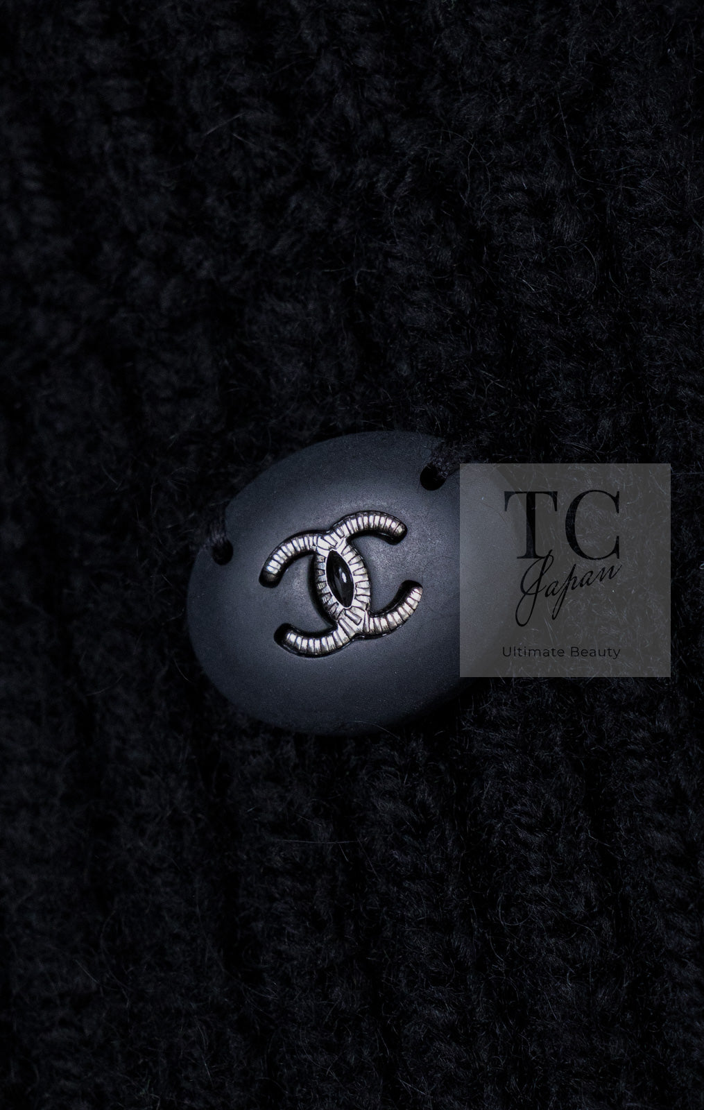 CHANEL 17B Black Gabrielle Coco Cashmere Coat Long Cardigan 38 40 シャネル ブラック ガブリエル ココ カシミア コート ロング カーディガン 即発
