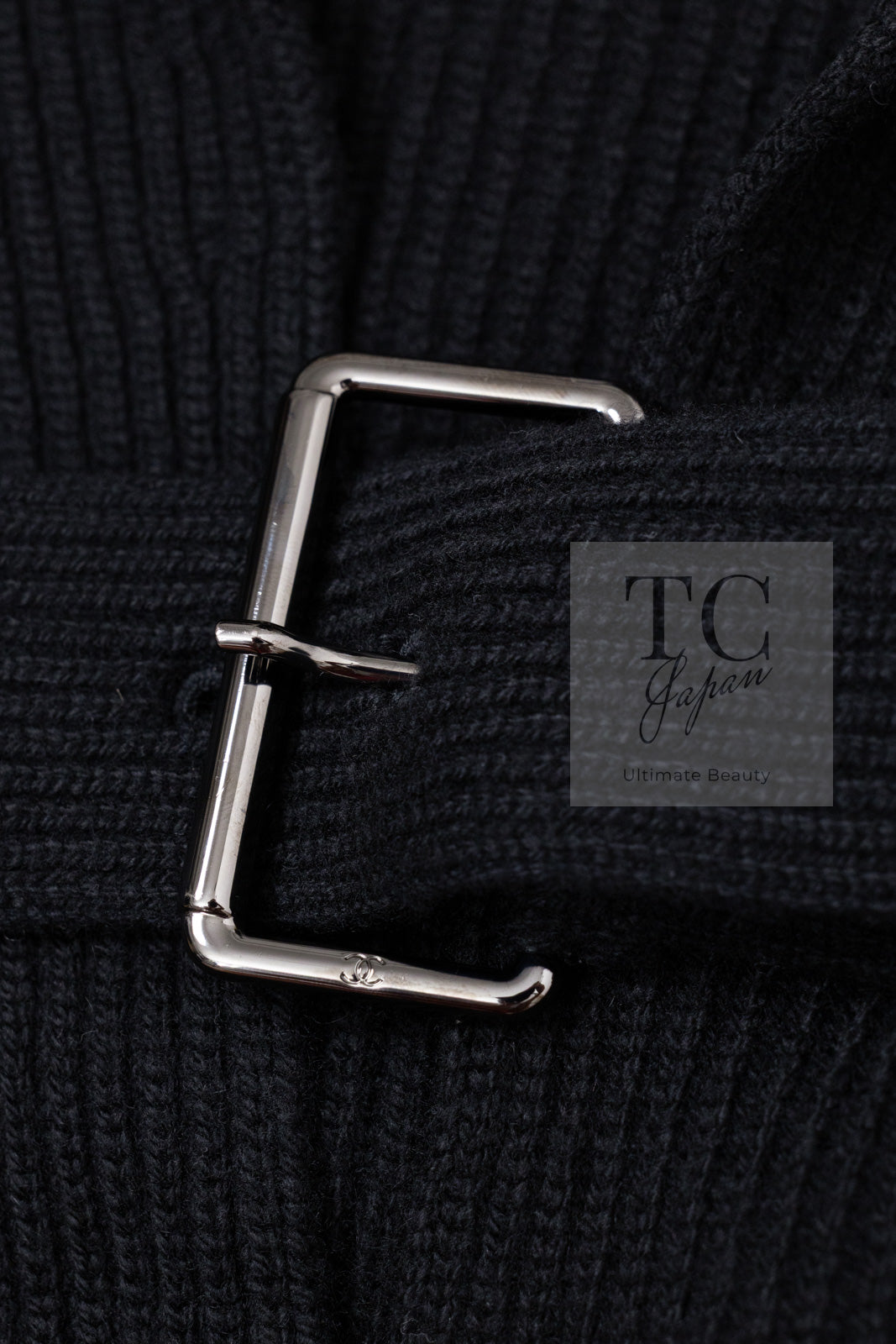 CHANEL 17B Black Gabrielle Coco Cashmere Coat Long Cardigan 38 40 シャネル ブラック ガブリエル ココ カシミア コート ロング カーディガン 即発