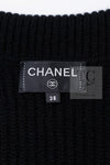 CHANEL 17B Black Gabrielle Coco Cashmere Coat Long Cardigan 38 40 シャネル ブラック ガブリエル ココ カシミア コート ロング カーディガン 即発