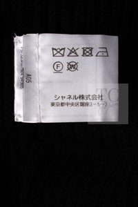 CHANEL 17B Black Gabrielle Coco Cashmere Coat Long Cardigan 38 40 シャネル ブラック ガブリエル ココ カシミア コート ロング カーディガン 即発