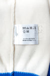 CHANEL 19S Ivory Blue Line Logo Cashmere Knit Cardigan 42 シャネル アイボリー ブルー バイカラー ロゴ カシミヤ 100% ニット カーディガン 即発