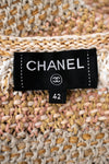 CHANEL 18C Beige Peach Knit Dress 42 シャネル ベージュ ピーチ ニット ワンピース 即発