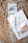CHANEL 18C Beige Peach Knit Dress 42 シャネル ベージュ ピーチ ニット ワンピース 即発
