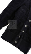 CHANEL 13C Black CC Buttons Cotton Knit Cardigan 36 38 シャネル ブラック ココボタン コットン ニット カーディガン 即発