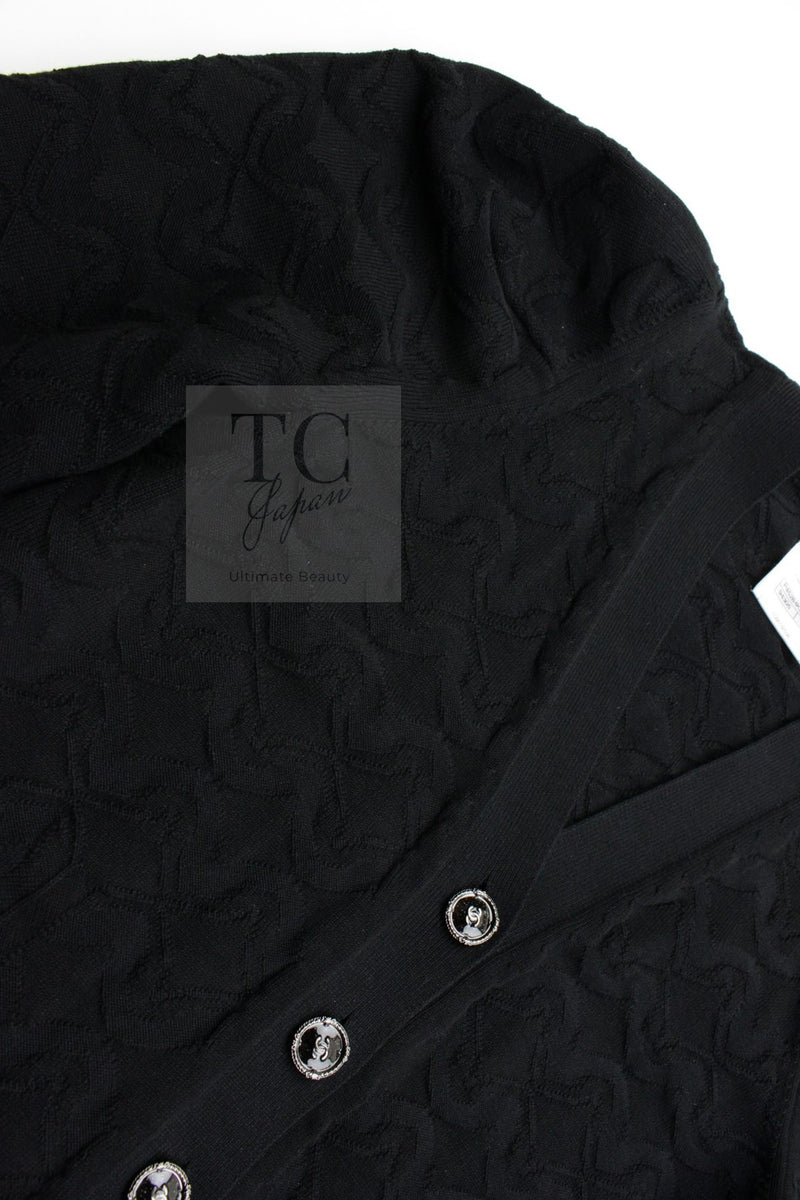 CHANEL 13C Black CC Buttons Cotton Knit Cardigan 36 38 シャネル ブラック ココボタン コットン ニット カーディガン 即発