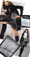 CHANEL 07A Black Cashmere Wool Angora Knit Cardigan Coat 36 38 シャネル ブラック カシミヤ ウール アンゴラ ニット コート カーディガン 即発