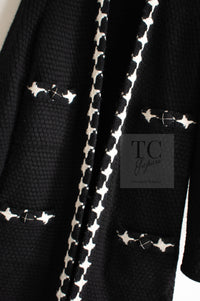 CHANEL 07A Black Cashmere Wool Angora Knit Cardigan Coat 36 38 シャネル ブラック カシミヤ ウール アンゴラ ニット コート カーディガン 即発