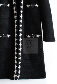 CHANEL 07A Black Cashmere Wool Angora Knit Cardigan Coat 36 38 シャネル ブラック カシミヤ ウール アンゴラ ニット コート カーディガン 即発