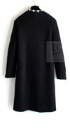 CHANEL 07A Black Cashmere Wool Angora Knit Cardigan Coat 36 38 シャネル ブラック カシミヤ ウール アンゴラ ニット コート カーディガン 即発