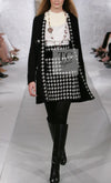 CHANEL 07A Black Cashmere Wool Angora Knit Cardigan Coat 36 38 シャネル ブラック カシミヤ ウール アンゴラ ニット コート カーディガン 即発
