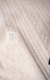 CHANEL 13C Beige Ivory Navy Cotton Knit Cardigan 38 40 シャネル ベージュ アイボリー ネイビー コットン ニット カーディガン 即発