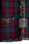 CHANEL 13PF Red Green Blue Gripoix Button Cashmere Cardigan 38 シャネル レッド グリーン ブルー グリポワ 宝石 ボタン カシミア カーディガン 即発