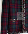 CHANEL 13PF Red Green Blue Gripoix Button Cashmere Cardigan 38 シャネル レッド グリーン ブルー グリポワ 宝石 ボタン カシミア カーディガン 即発