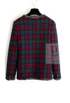 CHANEL 13PF Red Green Blue Gripoix Button Cashmere Cardigan 38 シャネル レッド グリーン ブルー グリポワ 宝石 ボタン カシミア カーディガン 即発