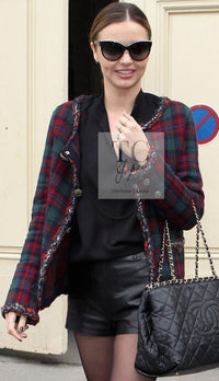 CHANEL 13PF Red Green Blue Gripoix Button Cashmere Cardigan 38 シャネル レッド グリーン ブルー グリポワ 宝石 ボタン カシミア カーディガン - TC JAPAN