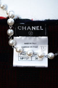 CHANEL 13PF Red Green Blue Gripoix Button Cashmere Cardigan 38 シャネル レッド グリーン ブルー グリポワ 宝石 ボタン カシミア カーディガン 即発