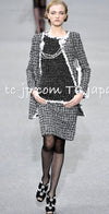 CHANEL 09S Purple Cotton Wool Tweed Sequin Trim Coat 44 46 シャネル パープル コットン ウール ツイード スパンコール トリム コート 即発