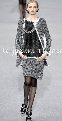 CHANEL 09S Purple Cotton Wool Tweed Sequin Trim Coat 44 46 シャネル パープル コットン ウール ツイード スパンコール トリム コート 即発
