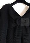 CHANEL 13S Black Mesh Cotton Dress 36 38 シャネル 女優 ハンヒョジュ着 ブラック ワッフル生地 メッシュ コットン ワンピース 即発 - TC JAPAN