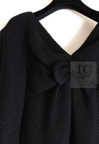 CHANEL 13S Black Mesh Cotton Dress 36 38 シャネル 女優 ハンヒョジュ着 ブラック ワッフル生地 メッシュ コットン ワンピース 即発 - TC JAPAN