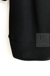 CHANEL 13S Black Mesh Cotton Dress 36 38 シャネル 女優 ハンヒョジュ着 ブラック ワッフル生地 メッシュ コットン ワンピース 即発