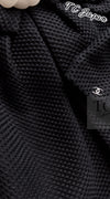 CHANEL 13S Black Mesh Cotton Dress 36 38 シャネル 女優 ハンヒョジュ着 ブラック ワッフル生地 メッシュ コットン ワンピース 即発 - TC JAPAN