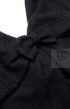 CHANEL 13S Black Mesh Cotton Dress 36 38 シャネル 女優 ハンヒョジュ着 ブラック ワッフル生地 メッシュ コットン ワンピース 即発 - TC JAPAN