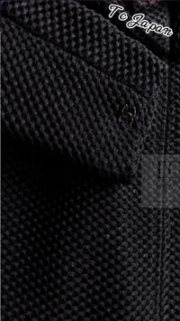 CHANEL 13S Black Mesh Cotton Dress 36 38 シャネル 女優 ハンヒョジュ着 ブラック ワッフル生地 メッシュ コットン ワンピース 即発 - TC JAPAN