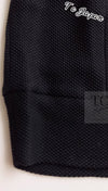 CHANEL 13S Black Mesh Cotton Dress 36 38 シャネル 女優 ハンヒョジュ着 ブラック ワッフル生地 メッシュ コットン ワンピース 即発 - TC JAPAN