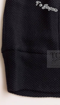 CHANEL 13S Black Mesh Cotton Dress 36 38 シャネル 女優 ハンヒョジュ着 ブラック ワッフル生地 メッシュ コットン ワンピース 即発 - TC JAPAN