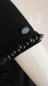 CHANEL 09A Black Beaded Wool Knit Dress 36 シャネル ブラック ビジュー装飾 ウール ニット ワンピース 即発