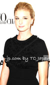 CHANEL 09A Black Beaded Wool Knit Dress 36 シャネル ブラック ビジュー装飾 ウール ニット ワンピース 即発