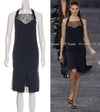 CHANEL 04A Navy Black Lace Dress Kate Hudson 38 40 シャネル ネイビー ブラック レース ワンピース 女優着用 即発