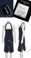 CHANEL 04A Navy Black Lace Dress Kate Hudson 38 40 シャネル ネイビー ブラック レース ワンピース 女優着用 即発