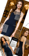 CHANEL 04A Navy Black Lace Dress Kate Hudson 38 40 シャネル ネイビー ブラック レース ワンピース 女優着用 即発