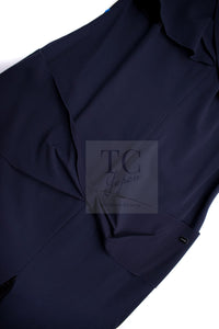CHANEL 04A Navy Black Lace Dress Kate Hudson 38 40 シャネル ネイビー ブラック レース ワンピース 女優着用 即発