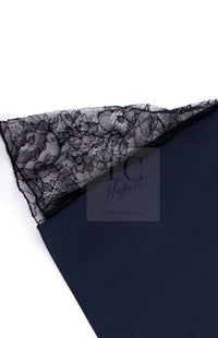 CHANEL 04A Navy Black Lace Dress Kate Hudson 38 40 シャネル ネイビー ブラック レース ワンピース 女優着用 即発