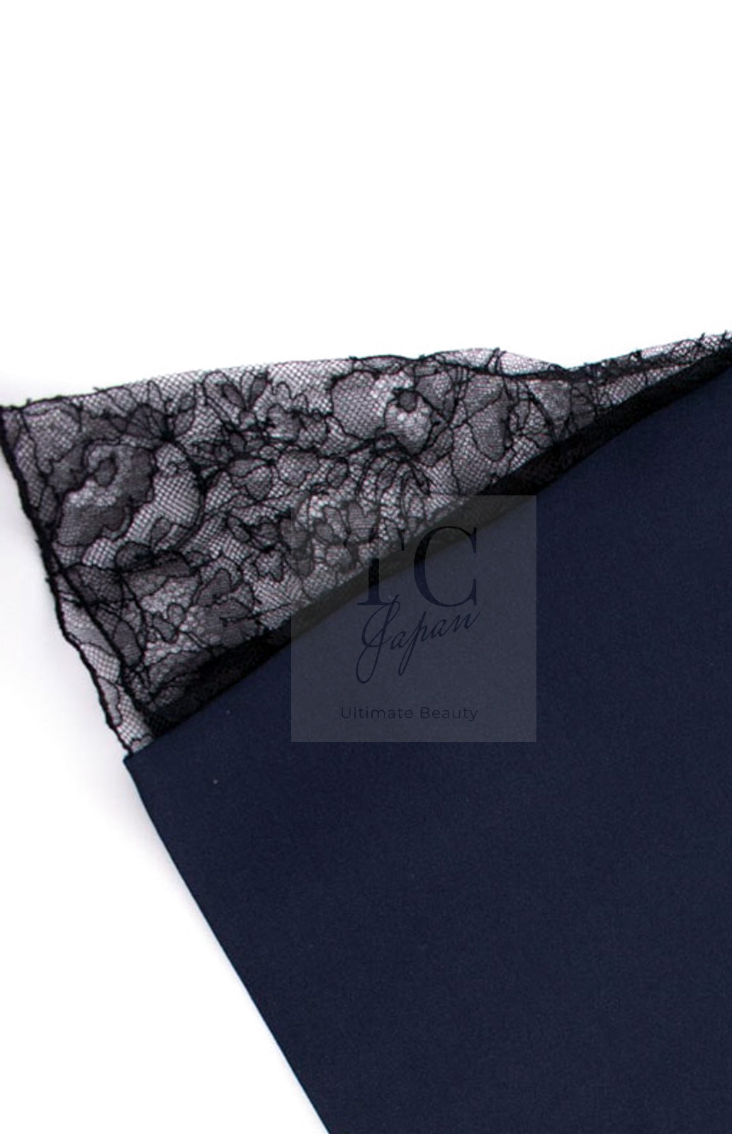 CHANEL 04A Navy Black Lace Dress Kate Hudson 38 40 シャネル ネイビー ブラック レース ワンピース 女優着用 即発