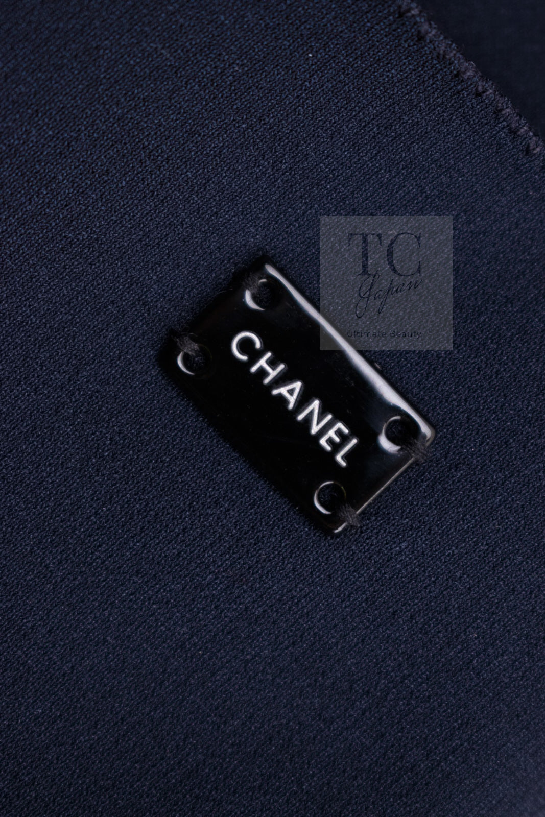 CHANEL 04A Navy Black Lace Dress Kate Hudson 38 40 シャネル ネイビー ブラック レース ワンピース 女優着用 即発