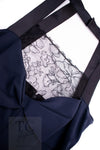 CHANEL 04A Navy Black Lace Dress Kate Hudson 38 40 シャネル ネイビー ブラック レース ワンピース 女優着用 即発