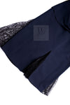 CHANEL 04A Navy Black Lace Dress Kate Hudson 38 40 シャネル ネイビー ブラック レース ワンピース 女優着用 即発