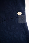 CHANEL 13C Versailles Navy Jacquard Sleeveless Dress 34 36 シャネル ベルサイユ ネイビー ジャガード ニット ノースリーブ ワンピース 即発