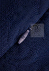 CHANEL 13C Versailles Navy Jacquard Sleeveless Dress 34 36 シャネル ベルサイユ ネイビー ジャガード ニット ノースリーブ ワンピース 即発