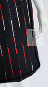 CHANEL 10A Black Multicolor Sequin Fringe Wool Tweed Dress 36 シャネル ブラック マルチカラー スパンコール フリンジ ウール ツイード ワンピース 即発