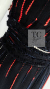 CHANEL 10A Black Multicolor Sequin Fringe Wool Tweed Dress 36 シャネル ブラック マルチカラー スパンコール フリンジ ウール ツイード ワンピース 即発
