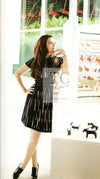 CHANEL 10A Black Multicolor Sequin Fringe Wool Tweed Dress 36 シャネル ブラック マルチカラー スパンコール フリンジ ウール ツイード ワンピース 即発