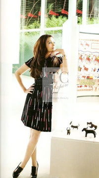 CHANEL 10A Black Multicolor Sequin Fringe Wool Tweed Dress 36 シャネル ブラック マルチカラー スパンコール フリンジ ウール ツイード ワンピース 即発