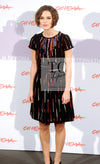 CHANEL 10A Black Multicolor Sequin Fringe Wool Tweed Dress 36 シャネル ブラック マルチカラー スパンコール フリンジ ウール ツイード ワンピース 即発