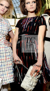 CHANEL 10A Black Multicolor Sequin Fringe Wool Tweed Dress 36 シャネル ブラック マルチカラー スパンコール フリンジ ウール ツイード ワンピース 即発